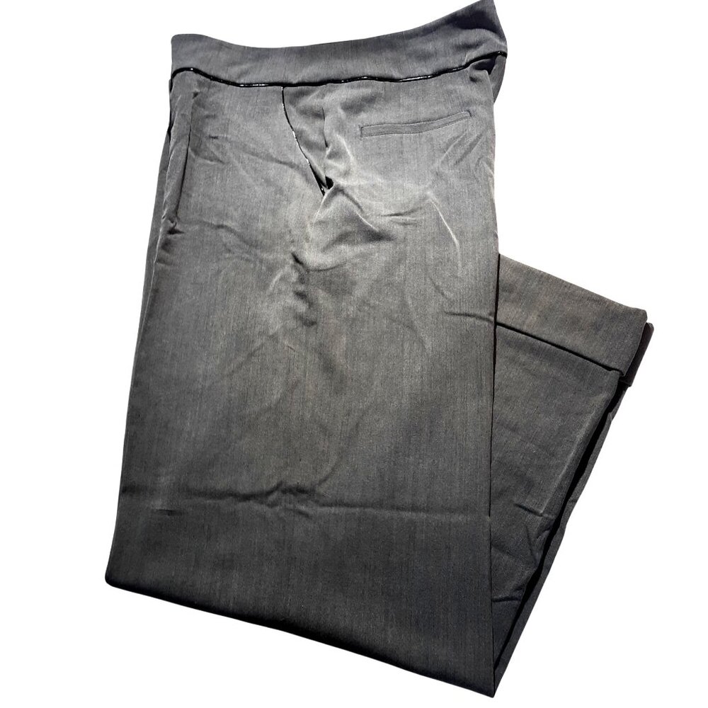 Worthington Womens Stretch Gray Dress Pants Size 18 Polyester/Rayon/Spandex Blen